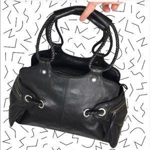 STUART WEITZMAN Large Leather Shoulder Bag Purse